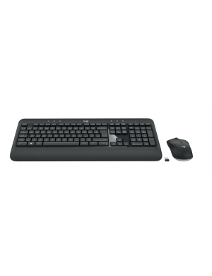 Logitech 920-008680 teclado Ratón incluido Universal USB QWERTY Español Negro, Blanco
