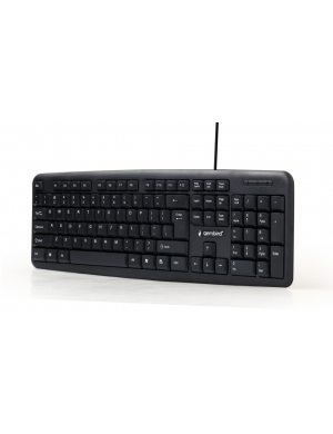 Gembird KB-U-103-PT teclado Oficina USB Portugués Negro