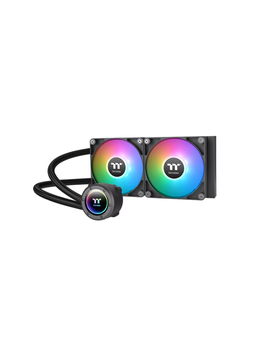 Thermaltake TT TH240 ARGB Procesador Sistema de refrigeración líquida todo en uno 12 cm Negro 1 pieza(s)