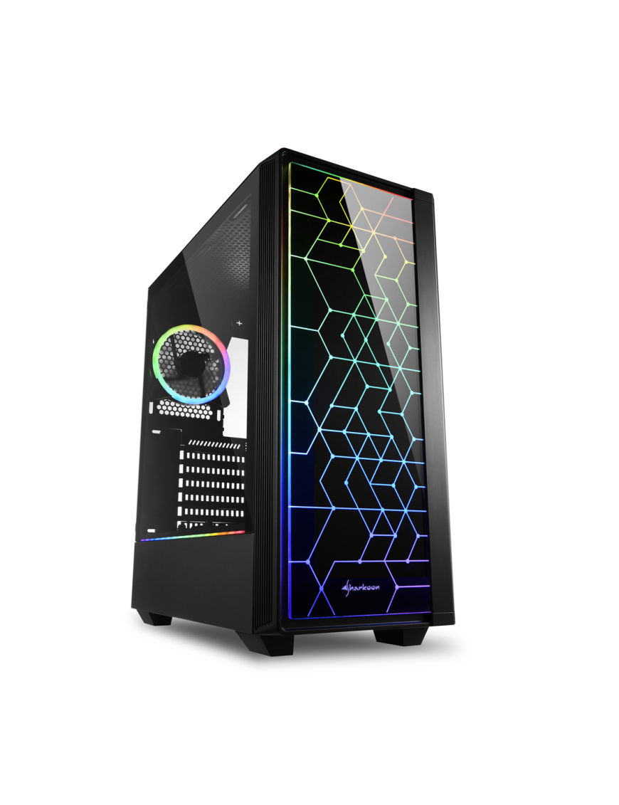 Sharkoon RGB LIT 100 Midi Tower Negro
