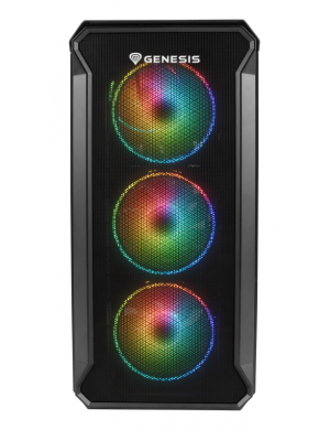 GENESIS Irid 503 ARGB Micro Torre Negro, Transparente