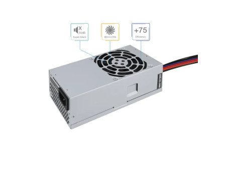 TooQ Ecopower II TFX OEM unidad de fuente de alimentación 500 W 20+4 pin ATX Plata