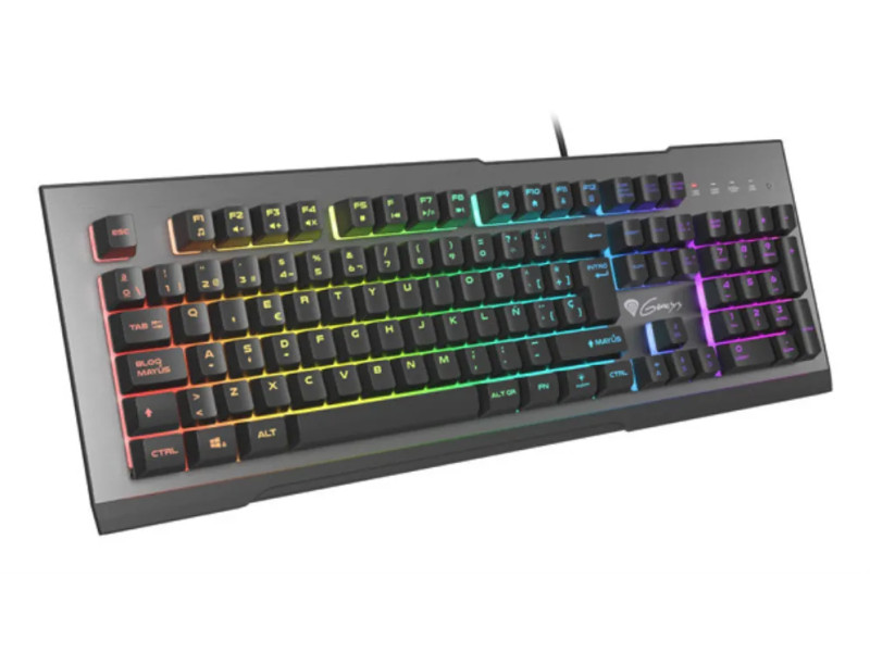 GENESIS Rhod 500 RGB teclado Juego USB QWERTY Español Negro, Gris