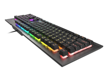 GENESIS Rhod 500 RGB teclado Juego USB QWERTY Español Negro, Gris
