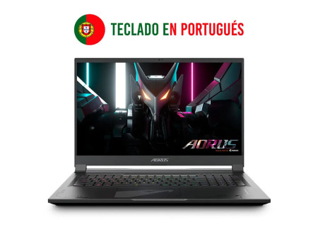 GIGABYTE 17X AZF-B5ES665SP Intel® Core™ i9 i9-13900HX Portátil 43,9 cm (17.3") Quad HD 32 GB DDR5-SDRAM 2 TB SSD NVIDIA GeF