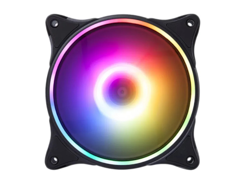 Hiditec N18 ARGB Carcasa del ordenador Ventilador 12 cm Negro