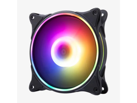Hiditec N18 ARGB Carcasa del ordenador Ventilador 12 cm Negro