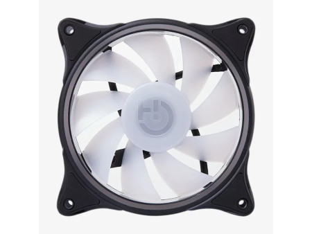 Hiditec N18 ARGB Carcasa del ordenador Ventilador 12 cm Negro